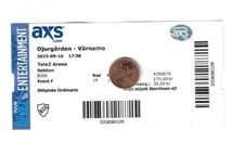 Used ticket djurgarden if -  djurgarden, if-