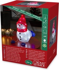 LED Acryl Schneemann