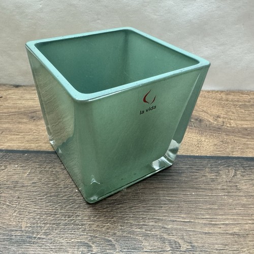 Vida glas übertopf grün - la,