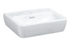 Laufen Handwaschbecken Pro 450x340mm weiß mit Überlauf 1 Hahnloch mittig Sanitär