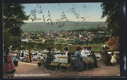 Darmstadt ansichtskarte - darmstadt,,