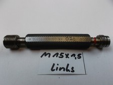 Gewindelehrdorn M 15 x 1,5 links