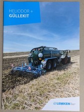 LEMKEN HELIODOR Kurzscheibenegge + Güllekit Prospekt Traktor Bulldog Schlepper