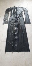 Sexy Langes Schwarzes Latex