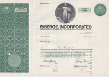 Faberge, Incorporated 1970, Historische Wertpapier