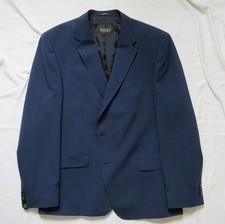 Digel Sakko Damian-S Größe 27 bzw. 2XL blau + Gürtel dunkelbraun Leder 110 cm