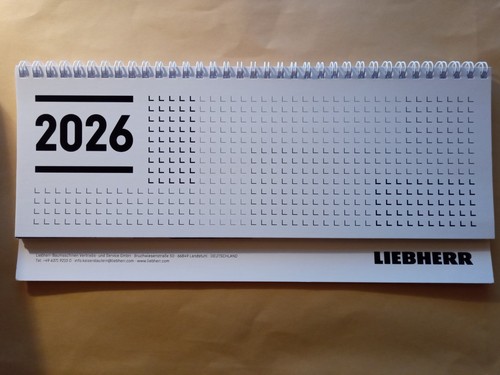 Liebherr 2026 kalender - 2026,