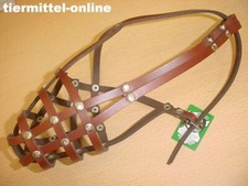 Maulkorb aus echtem Leder