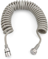 5m Duschschlauch Teleskop Edelstahl Schnittstelle Shower Hose Handbrause Badewan