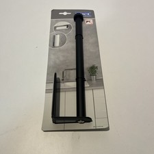 WENKO Küchenrollenhalter Nio Schwarz Aluminium Selbstklebend Platzsparend