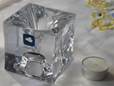 LEONARDO Kerzenständer / Kerzenhalter / Teelicht / Würfel aus Glas