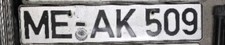 DIN-Kennzeichen ME-AK 509 Mettmann *Sammlungsauflösung*