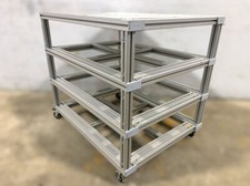 Alu Nut Profil Tisch Werktisch Werkbank Packtisch Montagetisch Rolltisch 46746