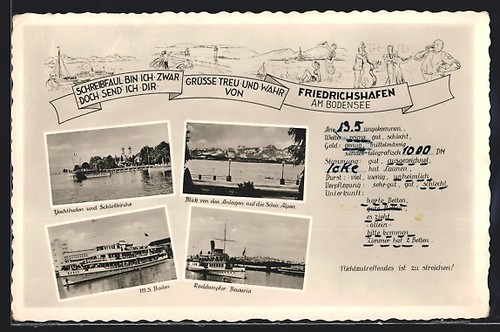 Friedrichshafen bodensee - ak, /bodensee