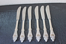 6 Menümesser Robbe&Berking 90er versilbert Ostfriesenmuster Messer