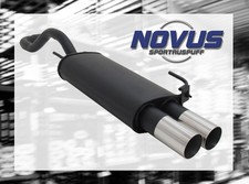 NOVUS Sportauspuff Gruppe N ESD 2x 76 mm RL-Design für VW Polo 6N + 6N2