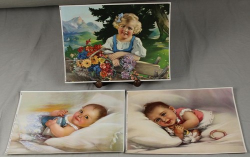 Kinderbild kitschiger - 3x,