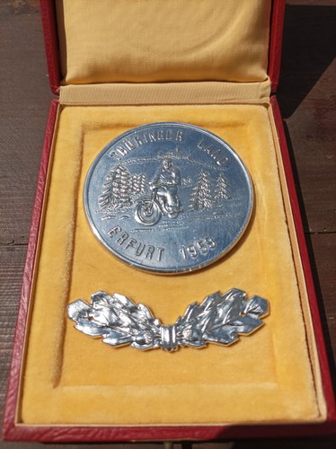 Enduro plakette erfurt 1959 - plakette,