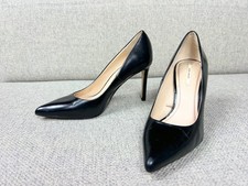 Pumps schwarz Spitz 37 klassisch High Heels Damenschuhe elegant