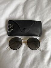 Ray Ban Round Metal Retro Sonnenbrille - Gold