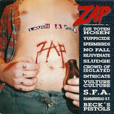 LAUGH & HATE  ZAP Hardcore Fanzine On CD Vol. 1  CD (1991 Rough Trade)