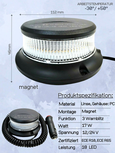 Orange weiß led - orange, 18