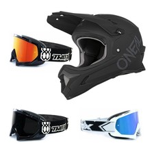 Downhill Helm mit Brille Oneal