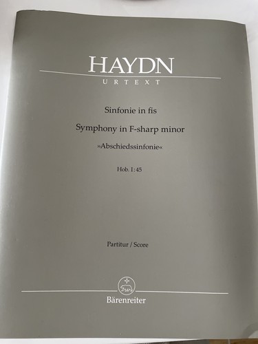 Haydn abschiedssinvonie urtext - haydn,