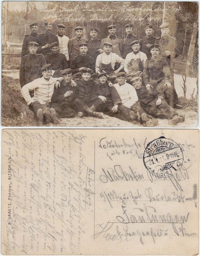 Cpa bitsch bitche soldaten - bitsch,