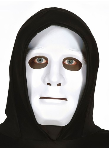 Weißer pantomime halbmaske - weißer,