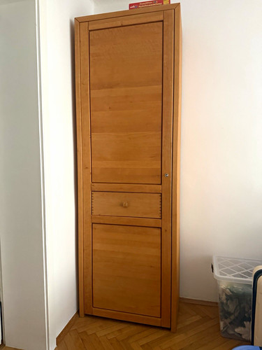 Vitrinenwand aus holz mit - aus,