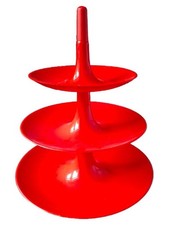Koziol Etagere 3-stöckig Rot Modern Servierplatte Gebäckständer
