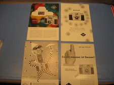 Agfa Silette u.a. Kamera 4 Werbeanzeigen Originalwerbung aus den 1950.Jahre