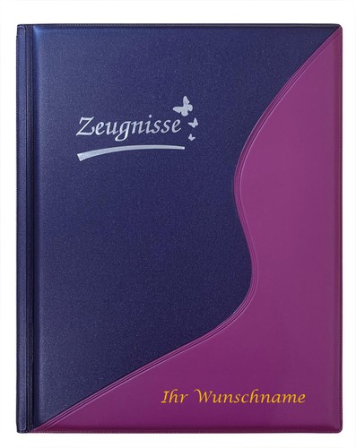 Zeugnismappe mit gravur - /,