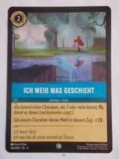 Disney Lorcana Karte Ursulas Rückkehr 164/204 ICH WEIß WAS GESCHIEHT