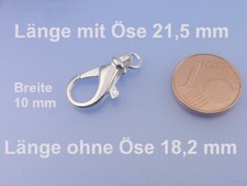 Echt 925 Silber Karabiner