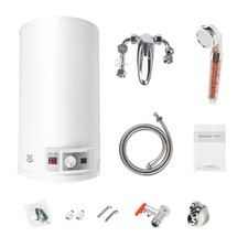 50L Liter 2KW Elektrospeicher Warmwasserspeicher Boiler Wasserboiler + Duschset