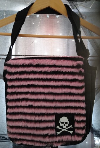 Umhängetasche kunstfell pink - umhängetasche,