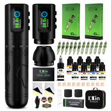 Kabelloser Tattoo Maschine Set Pen,  Verstellbare Anschläg, 1600mAh Batterien