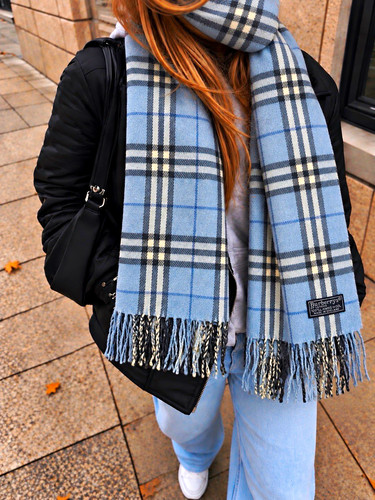 Burberrys vintage schal blau - burberrys,