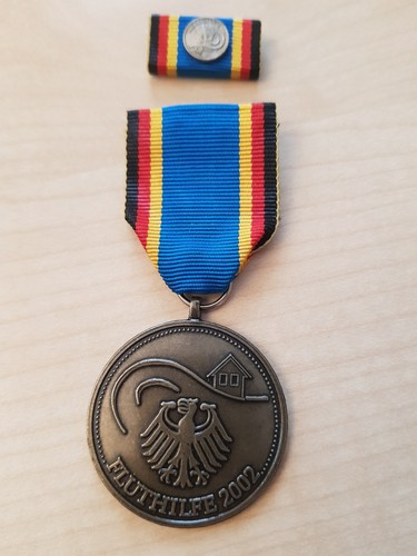 Einsatzmedaille fluthilfe 2002 - fluthilfe,