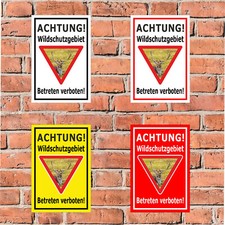 Schild Wald - Wildschutzgebiet