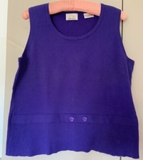 Pullunder/Weste Damen Gr: L lilafarben 75% Baumwolle, Stretch