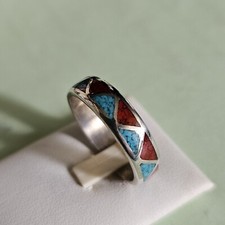Ring türkis koralle chip - türkis,