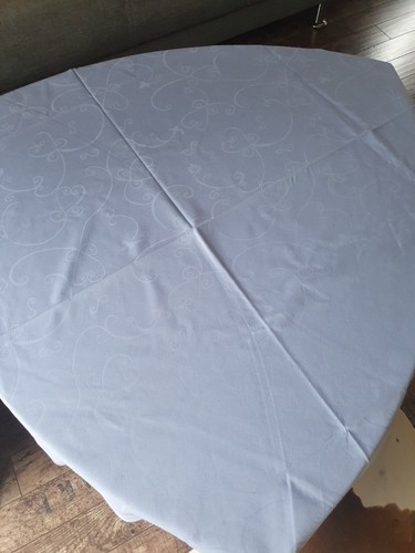 Tischdecke rund hellblau - rund,