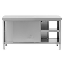 Edelstahl-Arbeitsschrank mit