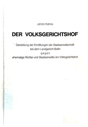 Der volksgerichtshof - der,