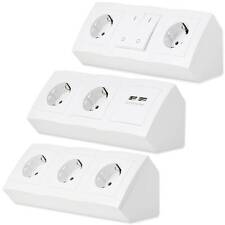 Mehrfach-Steckdose Küche Büro weiß Ecke Tischsteckdose Möbel Steckdosenleiste