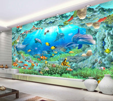 3D Unterwasserwelt 48 Tapete