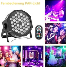 U`King 4Stück RGB LED Par Strahler 36 LED Bühnenlicht Partylicht mit Fernbedienu